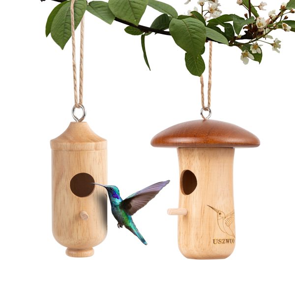 Hummingbird House These two hummingbird houses, combined and matched, hummingbirds prefer.